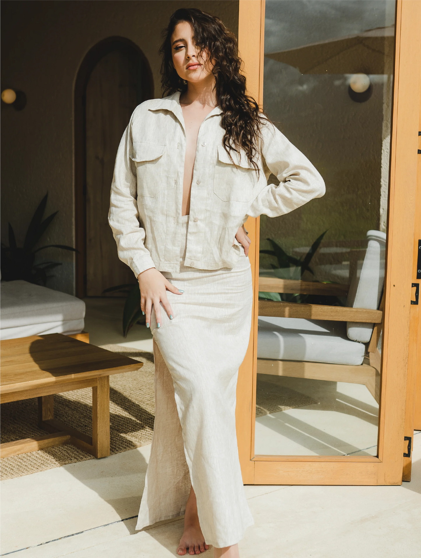 Camisa Oversized manga larga Costa Bella