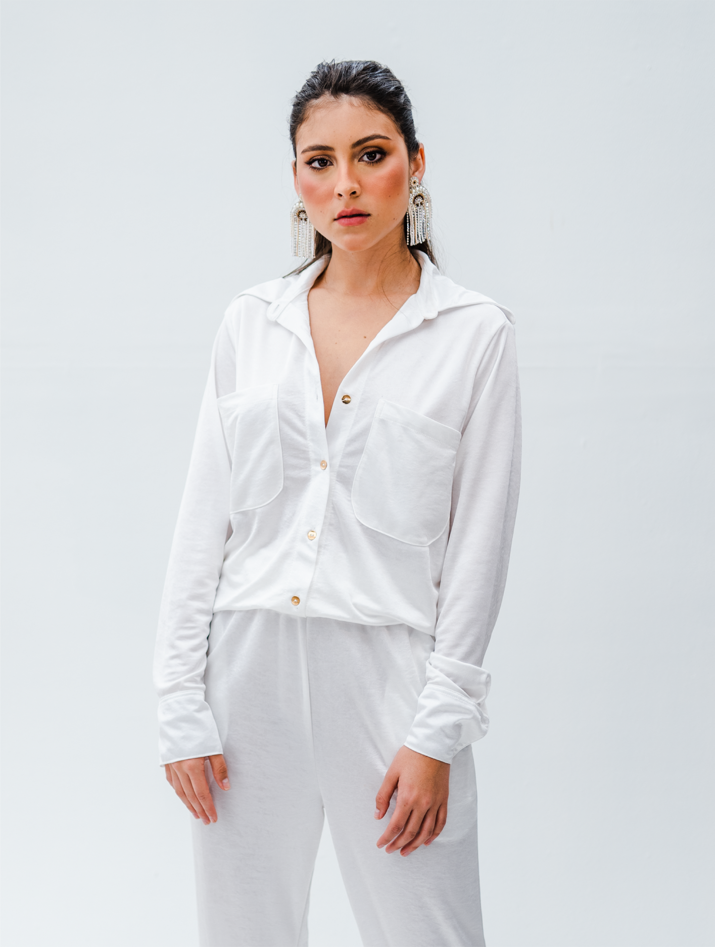 Set camisa manga larga y pantalón clásico Siona