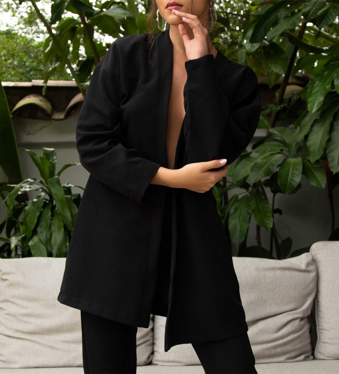 Set clásico saco largo y pantalón ajustado Mónako