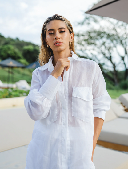 Camisa Oversized manga larga Beirut